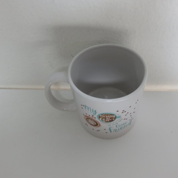 (Morning Coffee Is My One True Friend) Ceramic Stoneware Mug - Picture 2 of 5